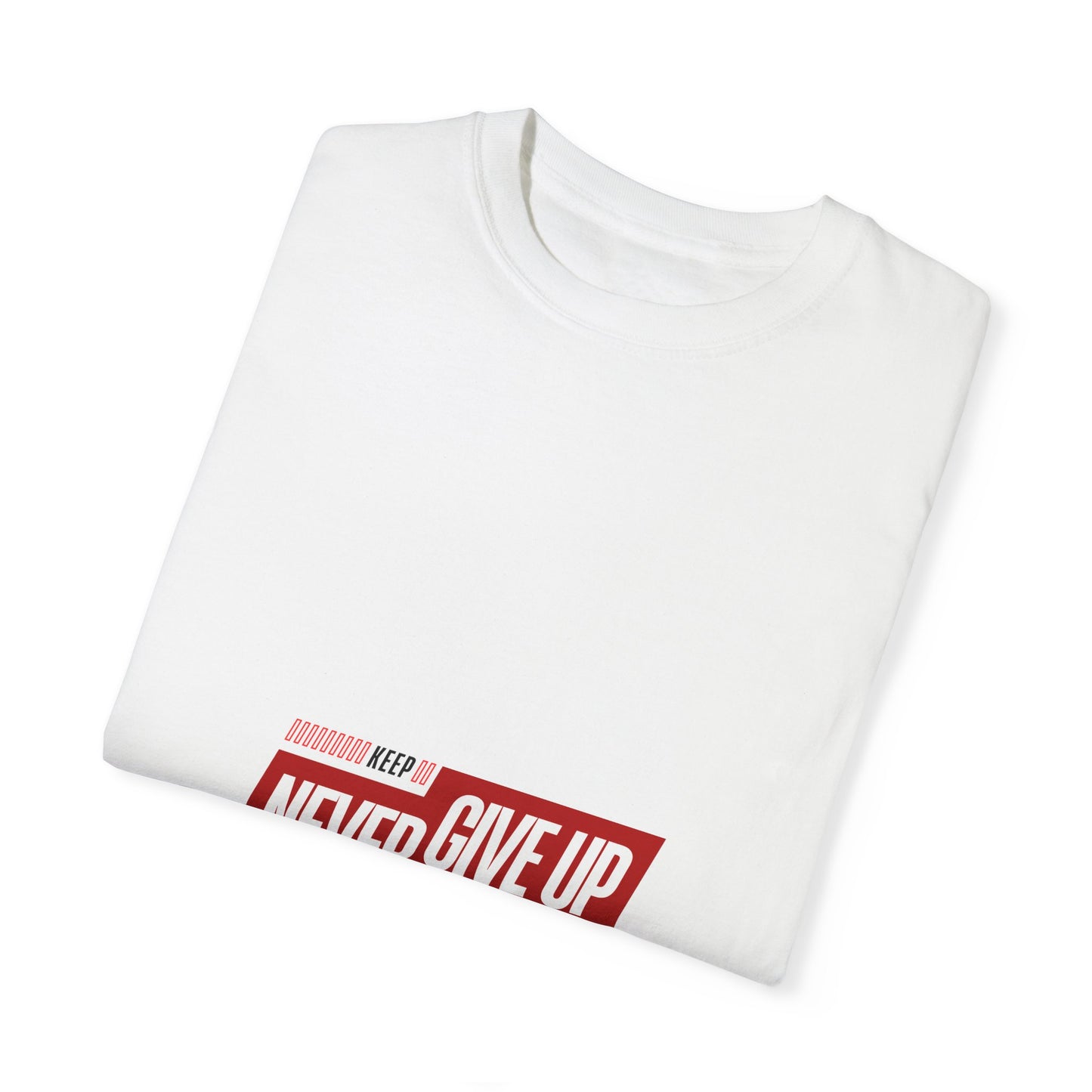 Unisex Garment-Dyed White T-shirt With Logo Back